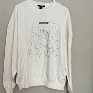 Forever 21 Cream Sweatshirt